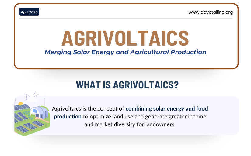 Agrivoltaics - Merging Solar Energy and Agricultural Production Infographic